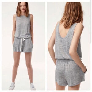 Wilfred Free Izabel romper dark heathered grey.  Size XXS